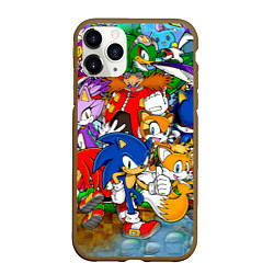 Чехол iPhone 11 Pro матовый Sonic Stories, цвет: 3D-коричневый