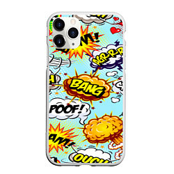 Чехол iPhone 11 Pro матовый Pop Art, цвет: 3D-белый