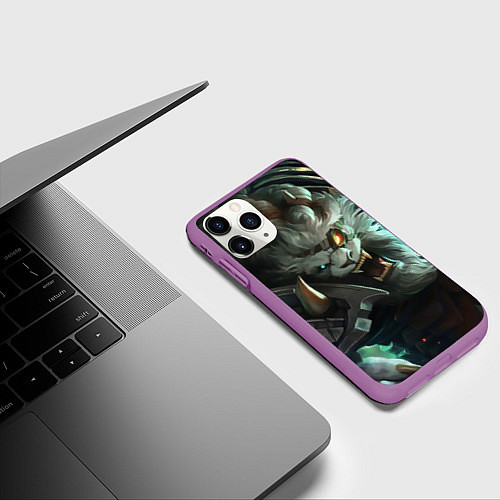 Чехол iPhone 11 Pro матовый Ренгар / 3D-Фиолетовый – фото 3