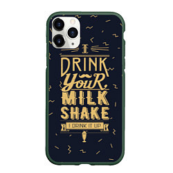 Чехол iPhone 11 Pro матовый Milk Shake, цвет: 3D-темно-зеленый