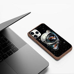 Чехол iPhone 11 Pro матовый Подводный космос, цвет: 3D-коричневый — фото 2