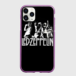 Чехол iPhone 11 Pro матовый Led Zeppelin: Mono, цвет: 3D-фиолетовый