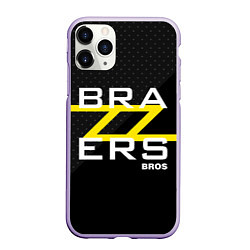 Чехол iPhone 11 Pro матовый Brazzers Bros, цвет: 3D-светло-сиреневый