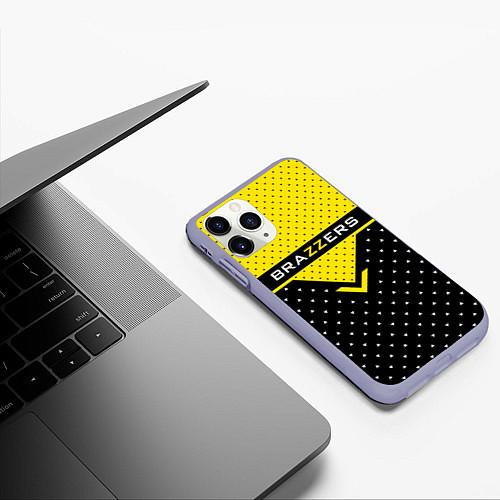 Чехол iPhone 11 Pro матовый Brazzers Style / 3D-Светло-сиреневый – фото 3