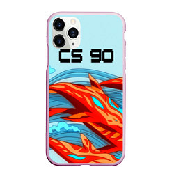 Чехол iPhone 11 Pro матовый CS GO: AR Style, цвет: 3D-розовый