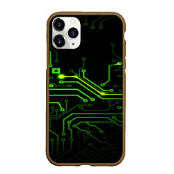 Чехол iPhone 11 Pro матовый Tehnology, цвет: 3D-коричневый