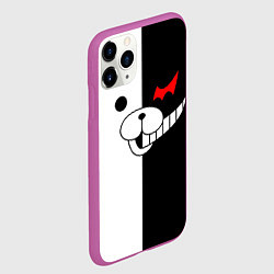 Чехол iPhone 11 Pro матовый Monokuma, цвет: 3D-фиолетовый — фото 2