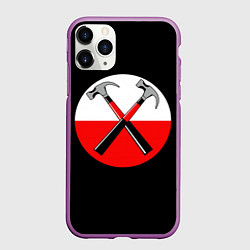 Чехол iPhone 11 Pro матовый Pink Floyd: Hammers, цвет: 3D-фиолетовый