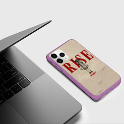 Чехол iPhone 11 Pro матовый Skillet: Rise, цвет: 3D-фиолетовый — фото 2
