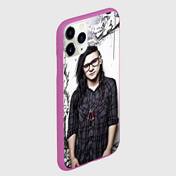 Чехол iPhone 11 Pro матовый Skrillex Boy, цвет: 3D-фиолетовый — фото 2
