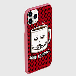 Чехол iPhone 11 Pro матовый Good Morning, цвет: 3D-малиновый — фото 2