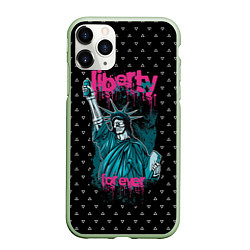 Чехол iPhone 11 Pro матовый Liberty Forever, цвет: 3D-салатовый
