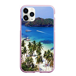 Чехол iPhone 11 Pro матовый Таиланд, цвет: 3D-розовый