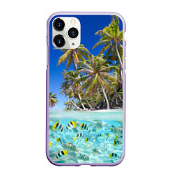 Чехол iPhone 11 Pro матовый Таиланд, цвет: 3D-светло-сиреневый