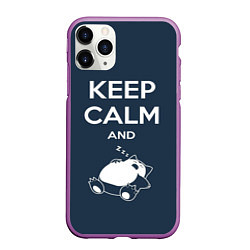 Чехол iPhone 11 Pro матовый Keep Calm & Zzz