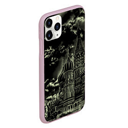 Чехол iPhone 11 Pro матовый Dark Kremlin, цвет: 3D-розовый — фото 2