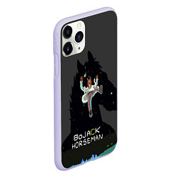 Чехол iPhone 11 Pro матовый Bojack Horseman, цвет: 3D-светло-сиреневый — фото 2