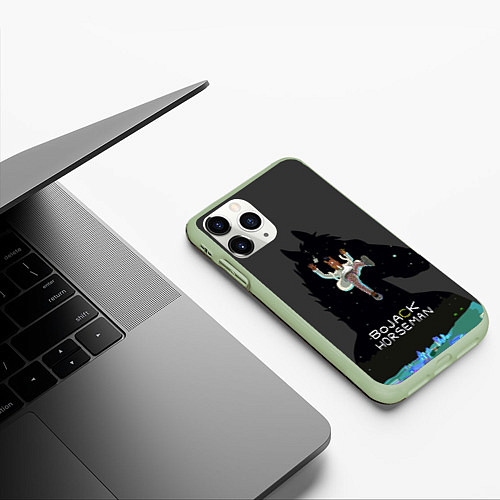 Чехол iPhone 11 Pro матовый Bojack Horseman / 3D-Салатовый – фото 3