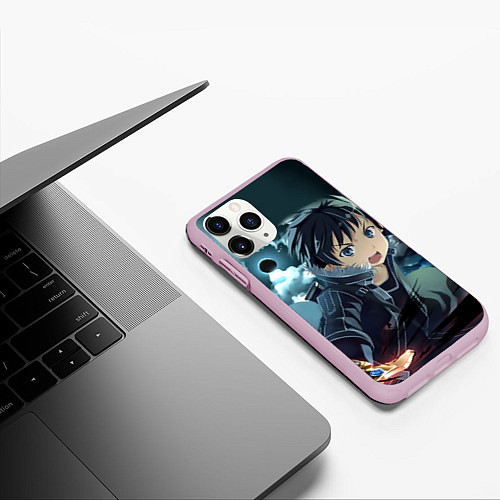 Чехол iPhone 11 Pro матовый Alice Schuberg2 / 3D-Розовый – фото 3