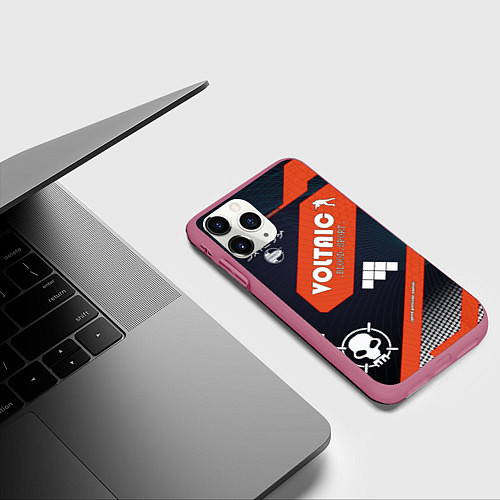 Чехол iPhone 11 Pro матовый CS:GO Blood Sport / 3D-Малиновый – фото 3