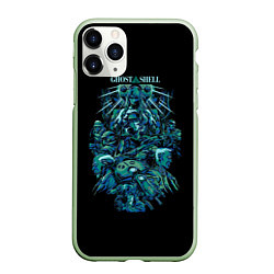 Чехол iPhone 11 Pro матовый Ghost In The Shell 7, цвет: 3D-салатовый