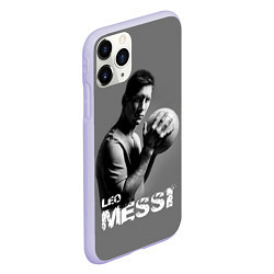 Чехол iPhone 11 Pro матовый Leo Messi, цвет: 3D-светло-сиреневый — фото 2