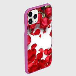 Чехол iPhone 11 Pro матовый Сильные чуства, цвет: 3D-фиолетовый — фото 2