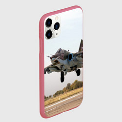 Чехол iPhone 11 Pro матовый Истребитель, цвет: 3D-малиновый — фото 2
