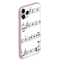 Чехол iPhone 11 Pro матовый I LOVE ROCK AND ROLL, цвет: 3D-розовый — фото 2