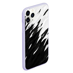 Чехол iPhone 11 Pro матовый Black & white, цвет: 3D-светло-сиреневый — фото 2