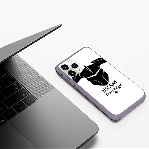 Чехол iPhone 11 Pro матовый Nessaj: Chaos Knight / 3D-Серый – фото 3