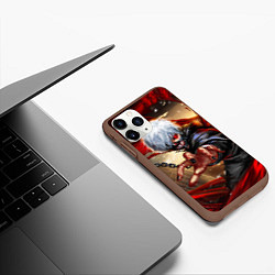 Чехол iPhone 11 Pro матовый Blood, цвет: 3D-коричневый — фото 2