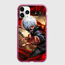 Чехол iPhone 11 Pro матовый Blood, цвет: 3D-малиновый