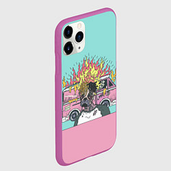 Чехол iPhone 11 Pro матовый XXXTentacion Bus, цвет: 3D-фиолетовый — фото 2