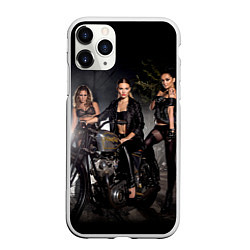 Чехол iPhone 11 Pro матовый Power Plant Motorcycles, цвет: 3D-белый