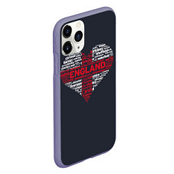 Чехол iPhone 11 Pro матовый Сердце, цвет: 3D-серый — фото 2