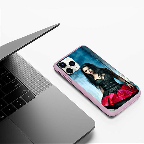 Чехол iPhone 11 Pro матовый Evanescence / 3D-Розовый – фото 3