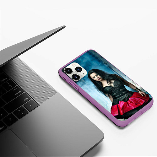 Чехол iPhone 11 Pro матовый Evanescence / 3D-Фиолетовый – фото 3