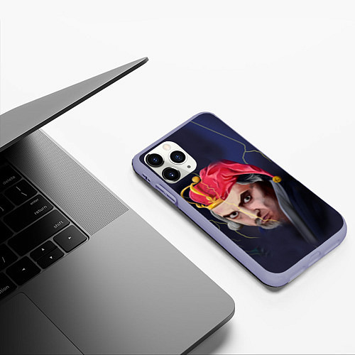 Чехол iPhone 11 Pro матовый Король и Шут / 3D-Светло-сиреневый – фото 3