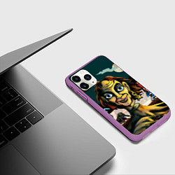 Чехол iPhone 11 Pro матовый Король и Шут, цвет: 3D-фиолетовый — фото 2
