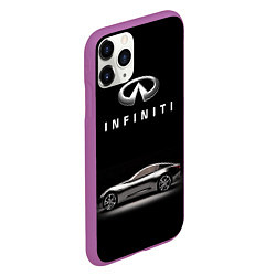 Чехол iPhone 11 Pro матовый Infiniti, цвет: 3D-фиолетовый — фото 2