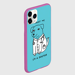 Чехол iPhone 11 Pro матовый Trust me, цвет: 3D-фиолетовый — фото 2