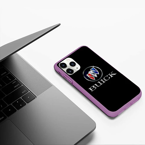 Чехол iPhone 11 Pro матовый Buick / 3D-Фиолетовый – фото 3
