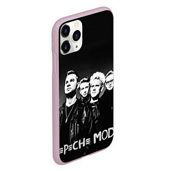 Чехол iPhone 11 Pro матовый Depeche Mode: mono, цвет: 3D-розовый — фото 2