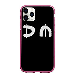 Чехол iPhone 11 Pro матовый DM Rock, цвет: 3D-малиновый