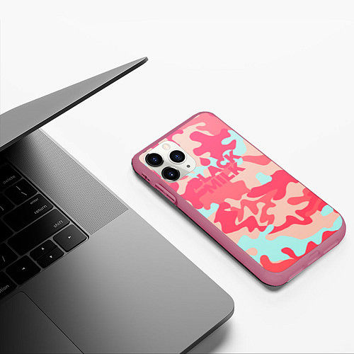 Чехол iPhone 11 Pro матовый Black Milk: pink / 3D-Малиновый – фото 3