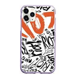 Чехол iPhone 11 Pro матовый Paramore: Riot, цвет: 3D-светло-сиреневый