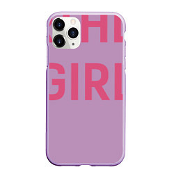 Чехол iPhone 11 Pro матовый Birthday Girl, цвет: 3D-сиреневый