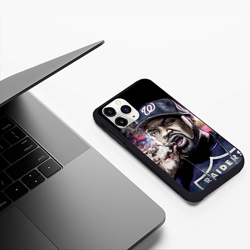 Чехол iPhone 11 Pro матовый Ice Cube: Big boss / 3D-Черный – фото 3