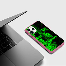 Чехол iPhone 11 Pro матовый Королева кальяна, цвет: 3D-малиновый — фото 2